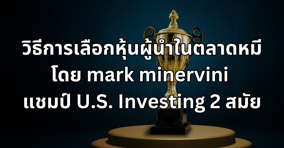 #19 วิธีการเลือกหุ้นผู้นำในตลาดหมี – โดย mark minervini แชมป์ U.S. Investing 2 สมัย